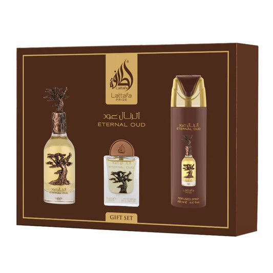 Eternal Oud by Lattafa – 3pc Giftset